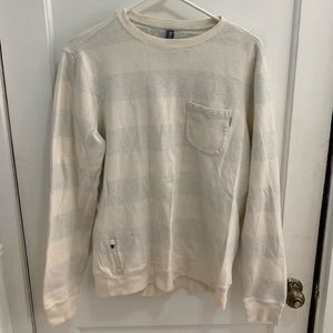 Men’s Medium Vuori Striped Pullover Heavyweight Shirt